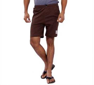 

JT International Solid Men Brown Sports Shorts