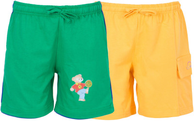 

Ultrafit Short For Boys Self Design Cotton Linen Blend, Cotton Nylon Blend, Cotton Linen Blend(Multicolor), Green & yellow