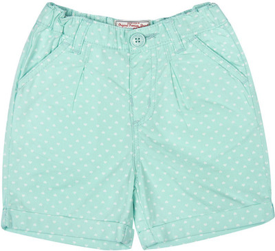 

Wow Mom Short For Girls Printed Cotton Linen Blend, Cotton Nylon Blend, Cotton Linen Blend(Blue, Baby blue
