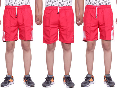 

Belmarsh Striped Men's Multicolor Sports Shorts, Red