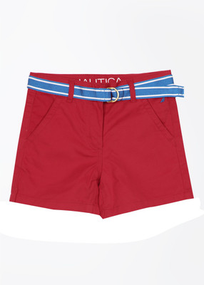 

Nautica Short For Girls Solid Cotton(Red, 620