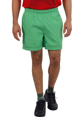 

Puma Solid Men' Green Sports Shorts, Bright green