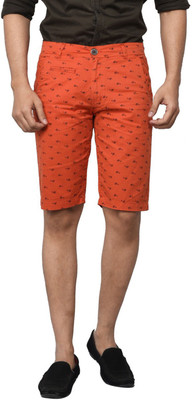 

Clickroo Printed Men's Red Chino Shorts