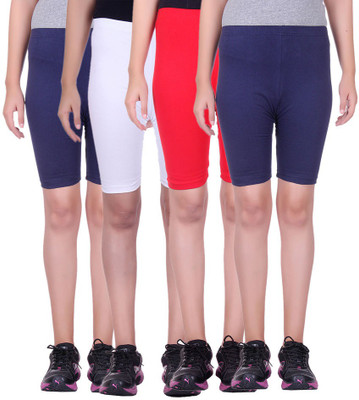 

Alisha Solid Women's Multicolor Cycling Shorts, Navy;red;white