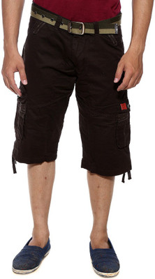 

Sports 52 Wear Solid Men's Brown Cargo Shorts