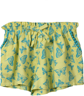 

Beebay Short For Girls Viscose Rayon Blend(Green, Pack of 1)