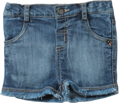 

Beebay Short For Girls Cotton Nylon Blend(Blue, Pack of 1), Denim blue