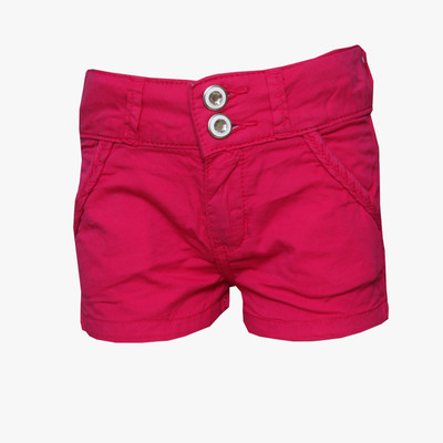 

Tales & Stories Short For Girls Solid Cotton Linen Blend, Cotton Nylon Blend, Cotton Linen Blend(Pink, Pack of 1, Dark pink