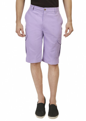 Ashdan Solid Men Blue Cargo Shorts