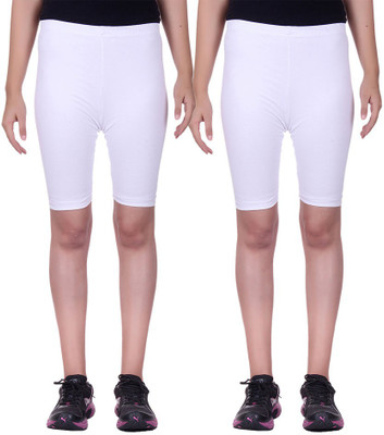 

Alisha Solid Women's Multicolor Cycling Shorts, White