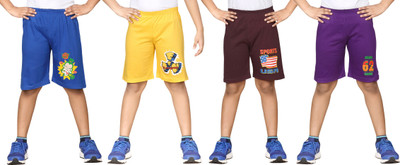 

Dongli Short For Boys Cotton Linen Blend, Cotton Nylon Blend, Cotton Linen Blend(Multicolor, Pack of 4, Combo color