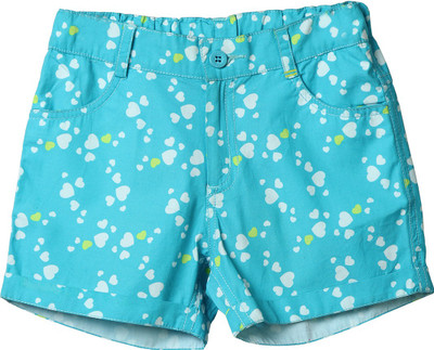 

Beebay Short For Girls Cotton Linen Blend, Cotton Nylon Blend, Cotton Linen Blend(Light Green), Turq