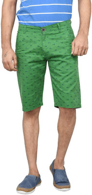 

Clickroo Printed Men's Green Chino Shorts