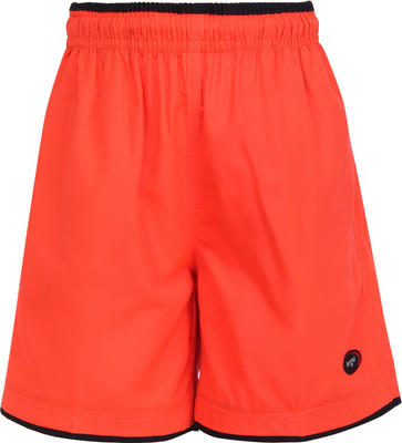 

Berge Short For Boys Sports Solid Polyster Cotton Blend(Orange, Pack of 1
