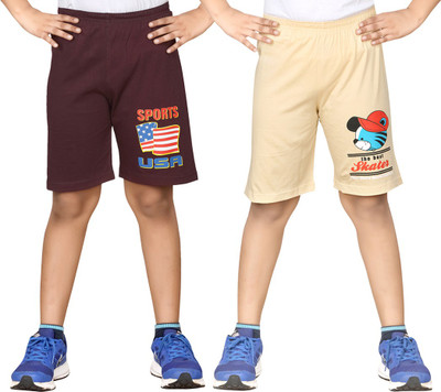 

Dongli Short For Boys Cotton Linen Blend, Cotton Nylon Blend, Cotton Linen Blend(Brown, Pack of 2, Combo color
