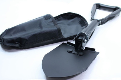 

SHOPTICO PORTABLE CAMPING HIKING SURVIVAL MINI FOLDING SHOVEL WITH CASE Spade