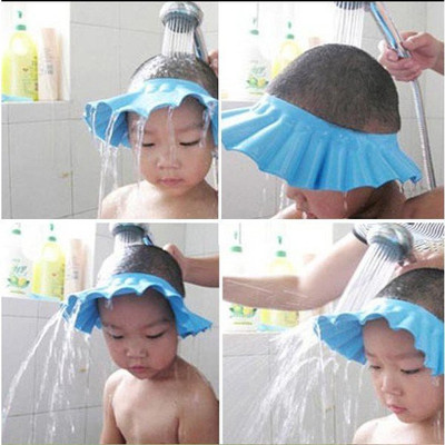 

Inventure Retail Soft Baby Kids Shampoo Bathing Hat Wash Hair Shield - Blue