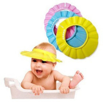 

sangaitap Adjustable Kids Shower Cap to Protect Eyes From Shampoo(Combo Offer of 1 Blue, 1 Yellow, 1 Pink)