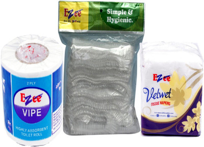 

Ezee Ezee Combo Of Shower Cap + Tissue + Toilet Roll