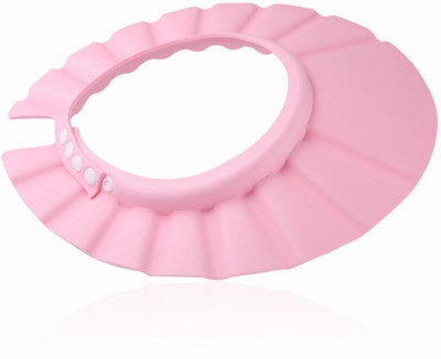 

CheckSums 11904 Adjustable Soft Baby Shower Cap / Shampoo Visor / Bath Visor / Eye Protection Cap for Kids & Infants- Pink