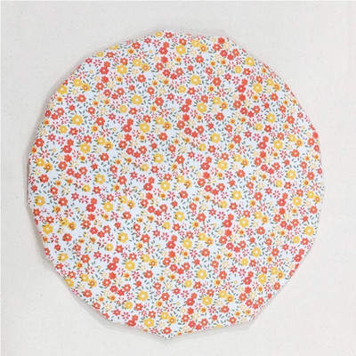 

Kanyoga 100% cotton shell with water-resistant/polyethylene lining Floral print Shower Cap(33 CM),1 Piece