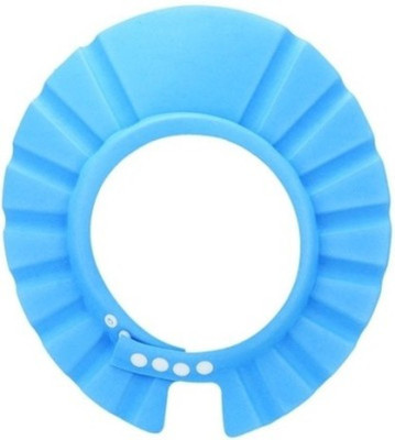 CheckSums 11905 Adjustable Soft Baby Shower Cap / Shampoo Visor / Bath Visor / Eye Protection Cap for Kids & Infants- Blue