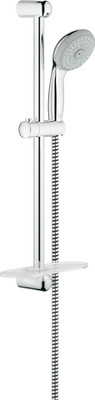 

Grohe GROHE New Tempesta 100 shower rail set with hand shower (100 mm), shower rail (600 mm) and shower hose (1.750 mm), 4 spray patterns, 9.5 l/min Shower Head