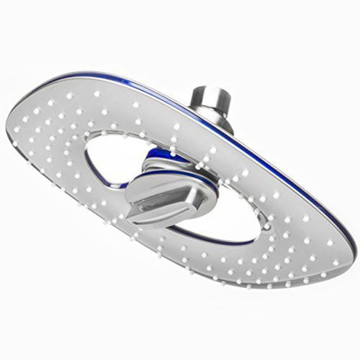 

Kitsch™ 200mm (8") ABS Full Chrome Squarish 2 Function Waterfall And Rain Spray Shower Head