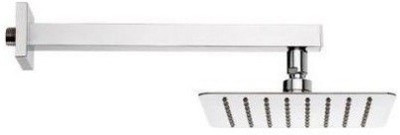 SEK Super Ultra Thin SS Square (8"X8") Combo With (15") Long Steel Shower Head