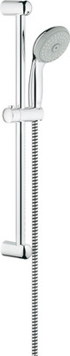 

Grohe GROHE New Tempesta 100 shower rail set with hand shower (100 mm), shower rail (600 mm) and shower hose (1.750 mm), 4 spray patterns Shower Head