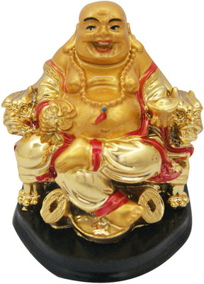 

DivyaMantra Decorative Showpiece - 7 cm(Polyresin, Gold)