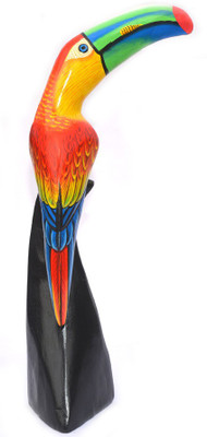 

Art Godaam WOODEN BIRD Decorative Showpiece - 33 cm(Wooden, Multicolor)