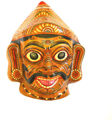 

Art Godaam Pattachitra Asura-13 Decorative Showpiece - 32 cm(Paper Mache, Brown)