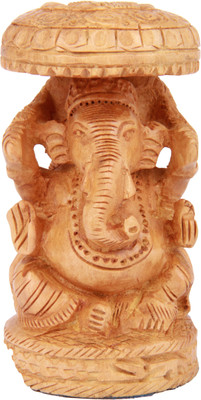 28% OFF on Adaa Whitewood - Umbrella Ganesha Statue Decorative Showpiece - 10.16 cm(Wood, Brown) 28% OFF on Adaa Whitewood - Umbrella Ganesha Statue Decorative Showpiece - 10.16 cm(Wood, Brown)