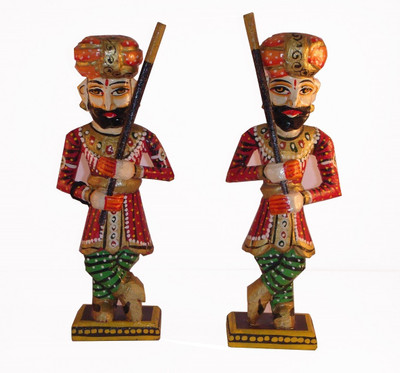 52% OFF on Apkamart Wooden Darbaan (Set of 2) Decorative Showpiece - 30 cm(Wood, Multicolor) 52% OFF on Apkamart Wooden Darbaan (Set of 2) Decorative Showpiece - 30 cm(Wood, Multicolor)
