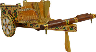 

Handicrafts Decorative Showpiece - 11.5 cm(Wooden, Gold)