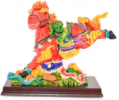 

Kriti Creations Feng Shui Running Horse Decorative Showpiece - 7 cm(Polyresin, Multicolor)
