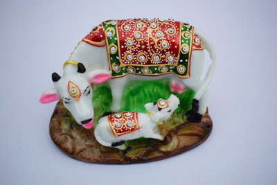

Pooja Creation Decorative Showpiece - 10 cm(Polyresin, Multicolor)