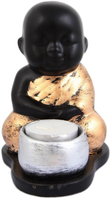 

JaipurCrafts Premium Baby Buddha Decorative Showpiece - 12 cm(Polyresin, Multicolor)