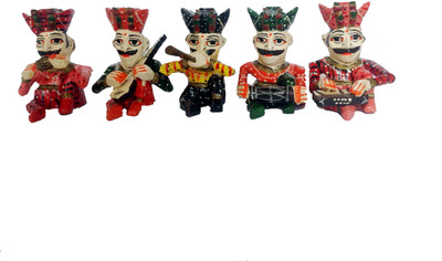 

PIK Decorative Showpiece - 11 cm(Wooden, Red, Green, Yellow, Black, Pink)