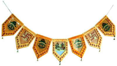 

Shree Sai Handicraft Home DéCor Paper Mache Work Gemstone Painted Door Hanging Decorative Showpiece - 8 cm(Paper Mache, Multicolor)