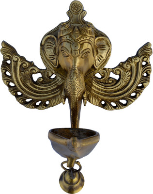 10% OFF on aakrati Lord Ganesha Decorative Showpiece - 23 cm(Brass, Brown) 10% OFF on aakrati Lord Ganesha Decorative Showpiece - 23 cm(Brass, Brown)