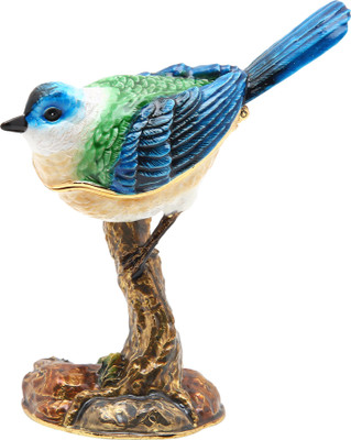 

shivika enterprises shivka enterprises kingfisher metal fensui wishbox Decorative Showpiece - 8 cm(Iron, Multicolor)