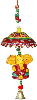 

India Get Shopping Lord Ganesha Door Hanging Decorative Showpiece - 20 cm(Paper Mache, Multicolor)