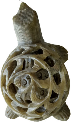 

Jaipur Print Decorative Showpiece - 7 cm(Stoneware, White)