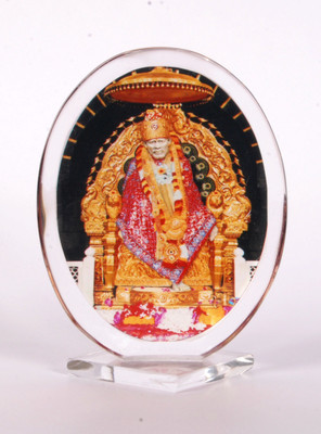 

Sigaram Sai Baba Acrylic Photo - K237 Decorative Showpiece - 9 cm(Acrylic, Multicolor)