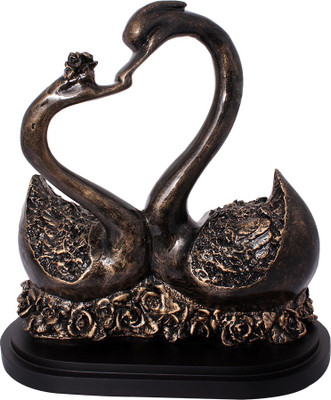 

Art N Hub Duck Love Couple Bird Figurine Home Interior Décor Statue Gift Decorative Showpiece - 29 cm(Earthenware, Multicolor)