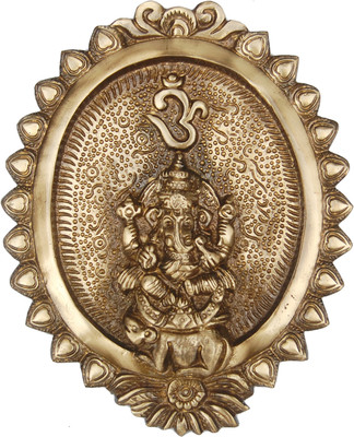 25% OFF on Aakrati Wall Decoration - Ganesh Plate Decorative Showpiece - 2 cm(Brass, Gold)