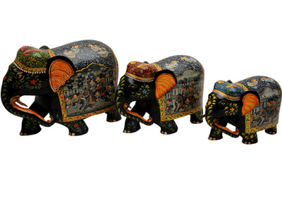 

shivika enterprises Decorative Showpiece - 8 cm(Wooden, Multicolor)