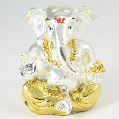67% OFF on IndiaBuye Ganpati Murti Decorative Showpiece - 5 cm(Silver Plated, Gold, Silver) 67% OFF on IndiaBuye Ganpati Murti Decorative Showpiece - 5 cm(Silver Plated, Gold, Silver)